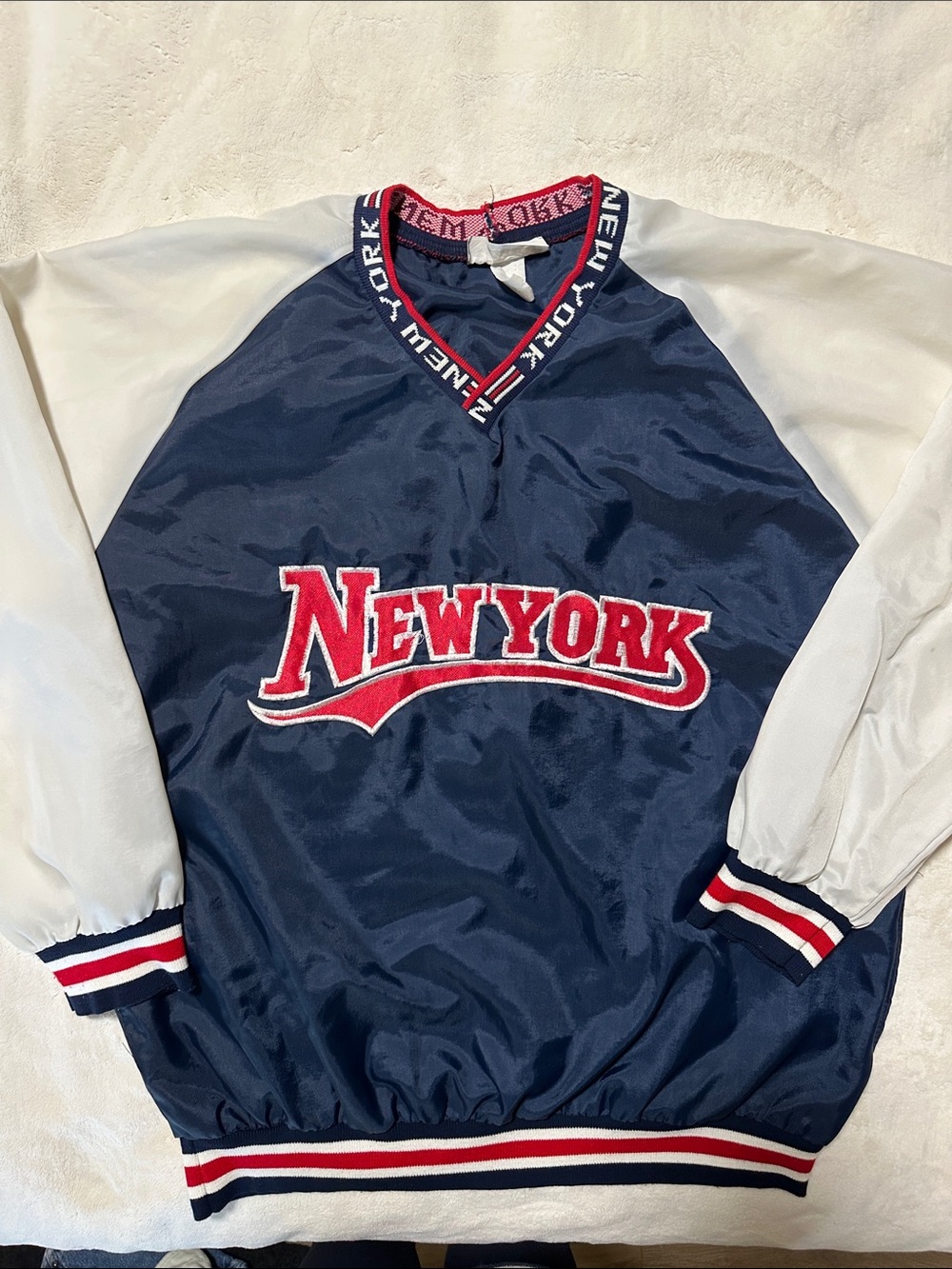 Vintage 90s Weekend USA New York Windbreaker Jacket Large